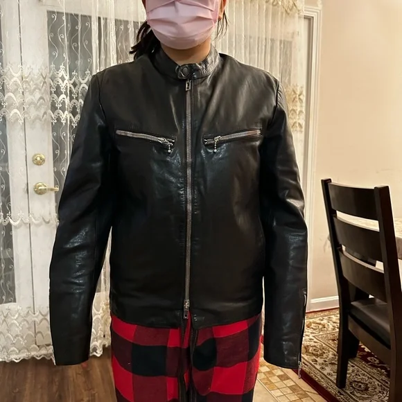 100% leather jacket for